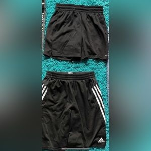 Adidas Shorts and Black Shorts